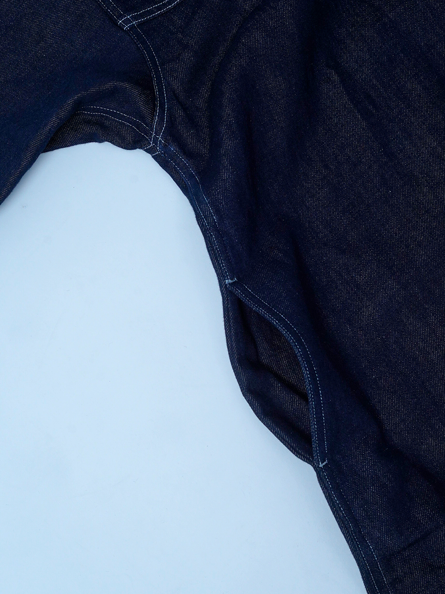 【サンプル作品】リネンデニム ロングワンピース / ダークインディゴ sample-c0134