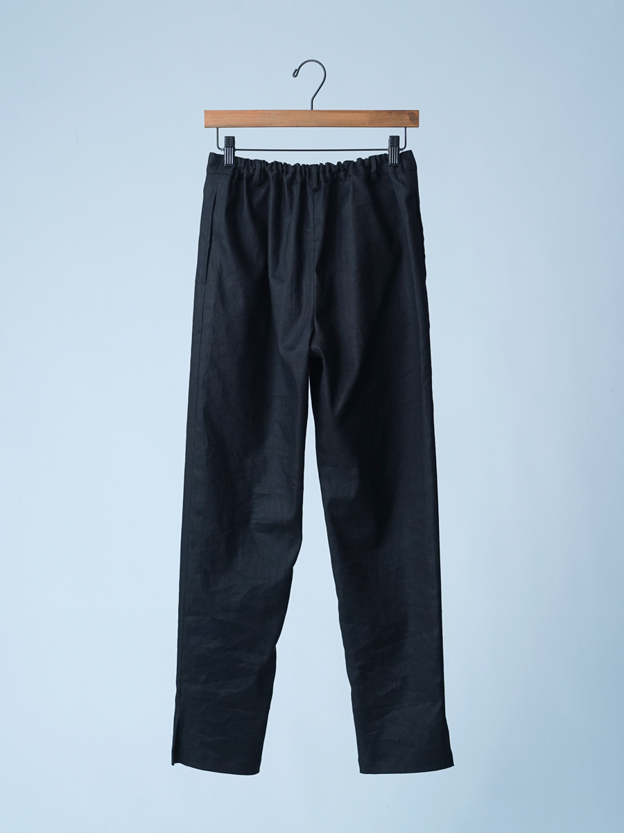 【サンプル作品/Lサイズ】リネンソロテックス サブリナパンツ / ブラック sample-c0175