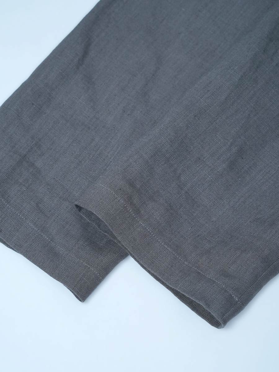 【見本品/Sサイズ】リネンパジャマ スリーピングシャツ / 鈍色(にびいろ) sample-d0018