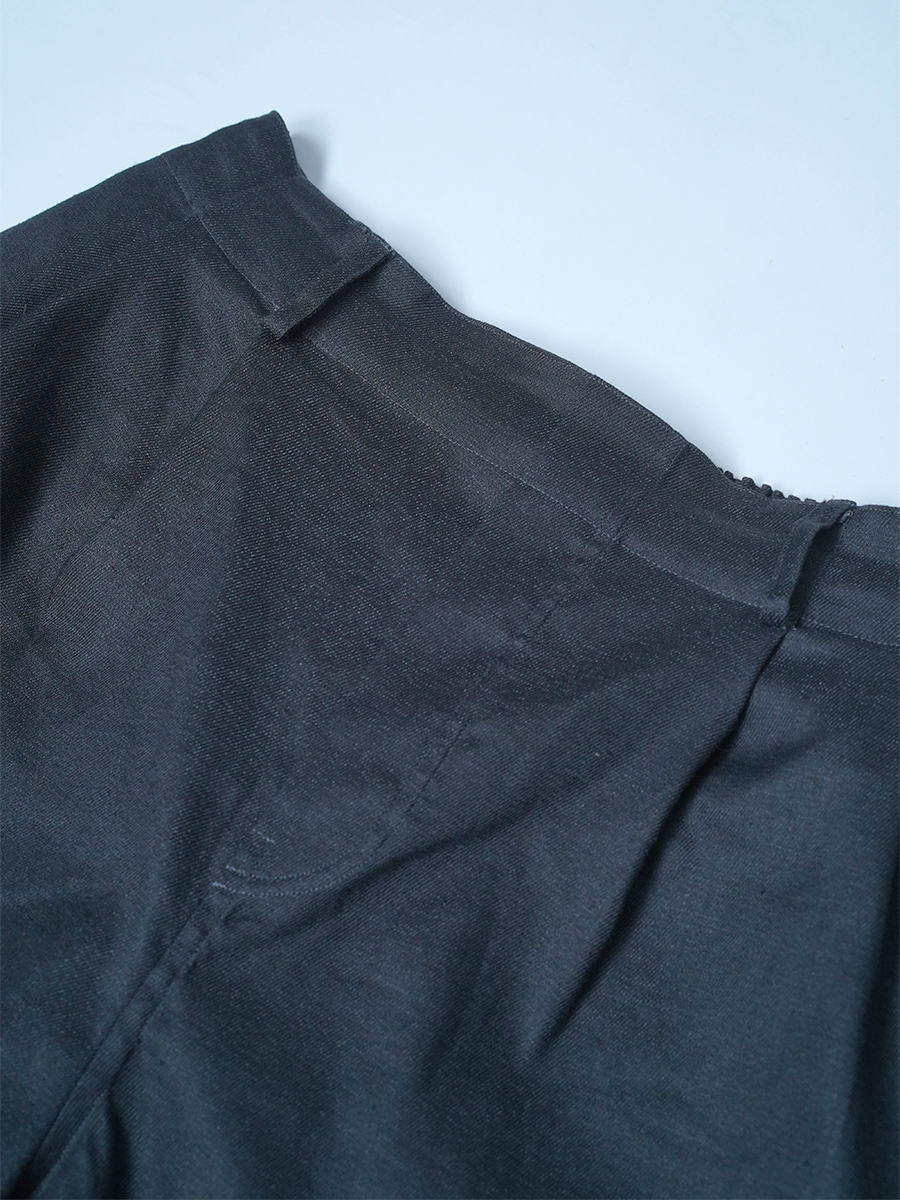 【見本品】リネンパンツ 伸縮リネン ソロテックス / ダブグレイ sample-d0181