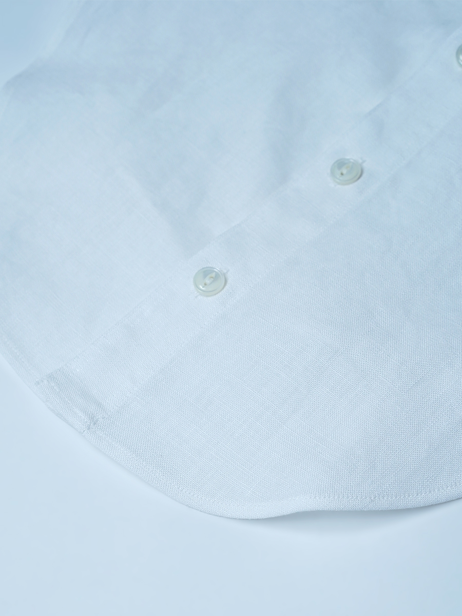 【見本品】リネンつけ襟 シャツ襟 / 白色 sample-d0248