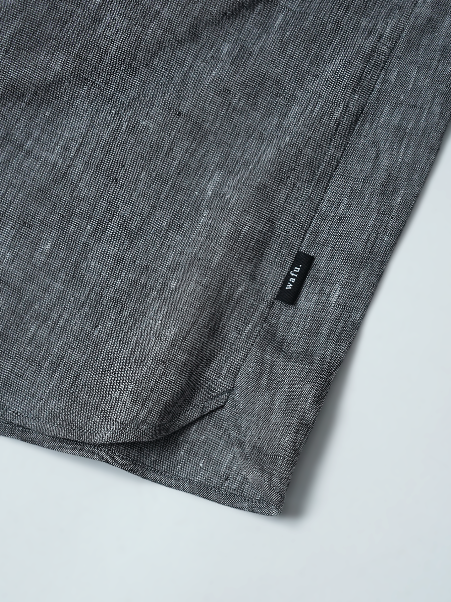 【見本品/Lサイズ】リネントランクス リネンシャンブレー 女性用トランクス / チャコール sample-d0358