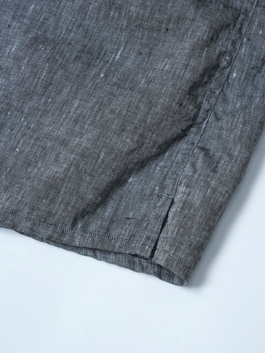 【見本品/Mサイズ】リネントランクス リネンシャンブレー トランクス / チャコール sample-d0394
