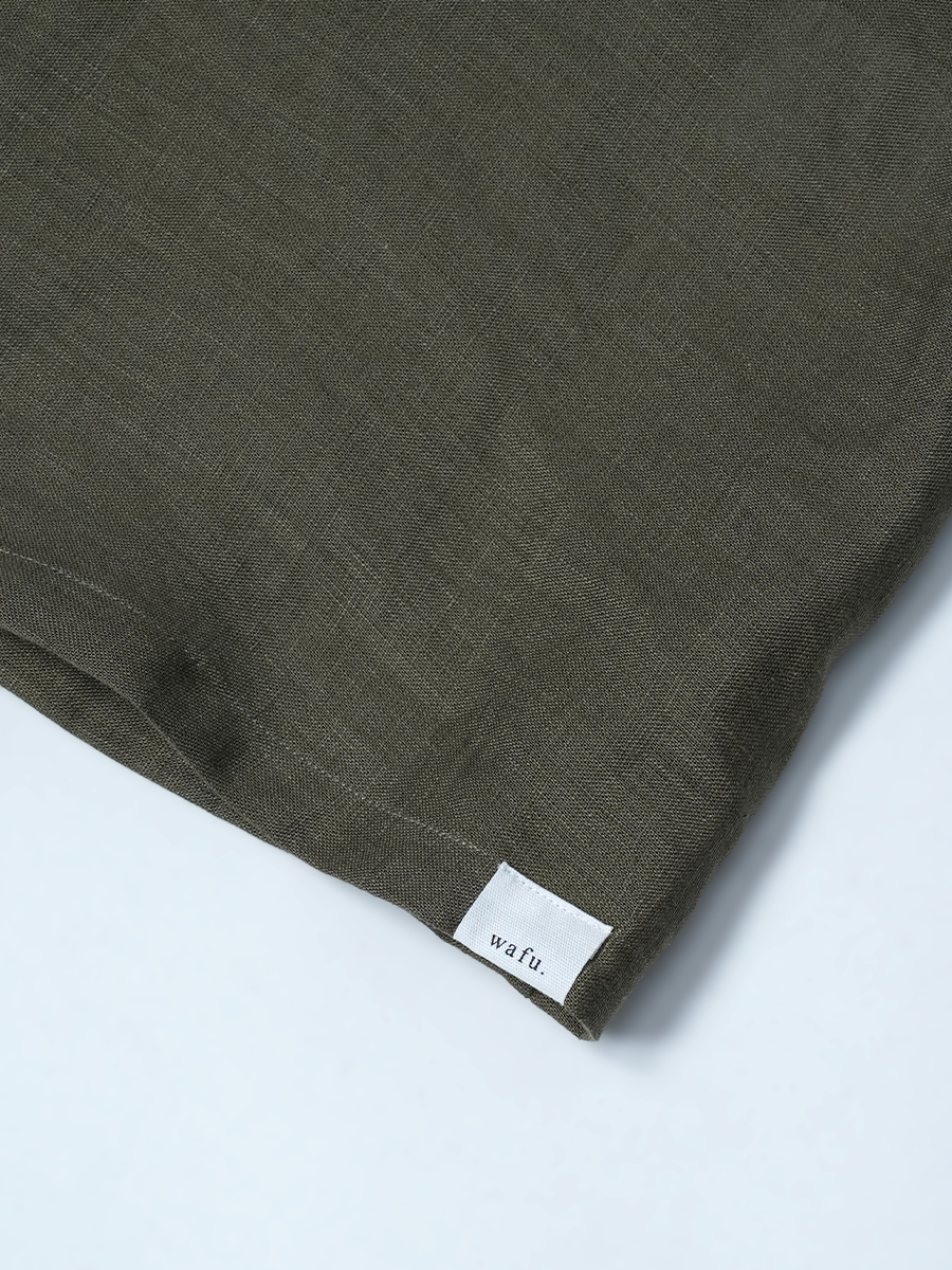 【見本品/LLサイズ】リネンタンクトップ 下着をつけずに快適に過ごせる カップなしタンク トッキノン / 千歳緑(ちとせみどり) sample-d0425