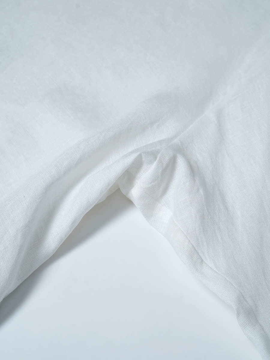 【見本品/Sサイズ】リネントップス 7分袖トップス わたぬきセットトップスのみ / 白 sample-d0459