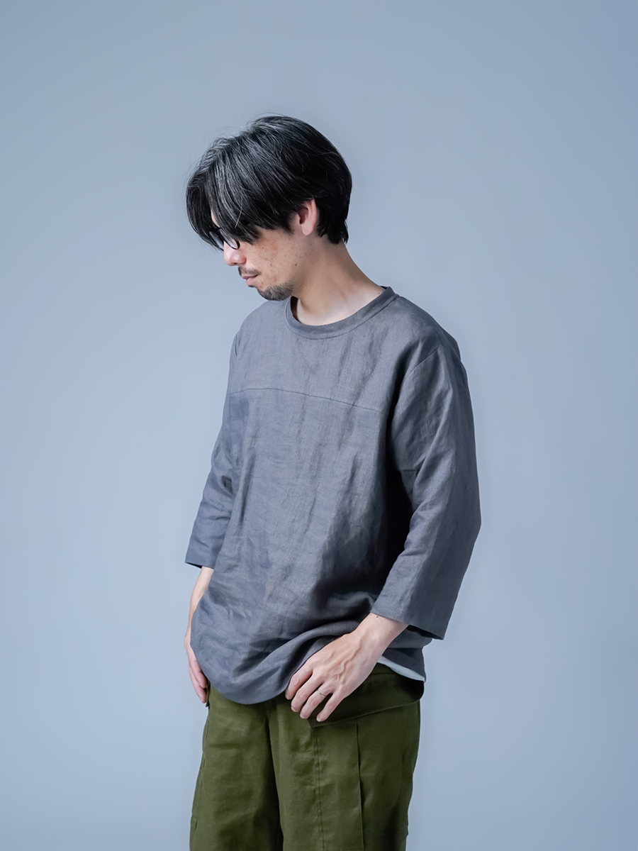 リネントップス】機嫌のいい私を叶える リネン 7分袖 トップス ／ 3色展開