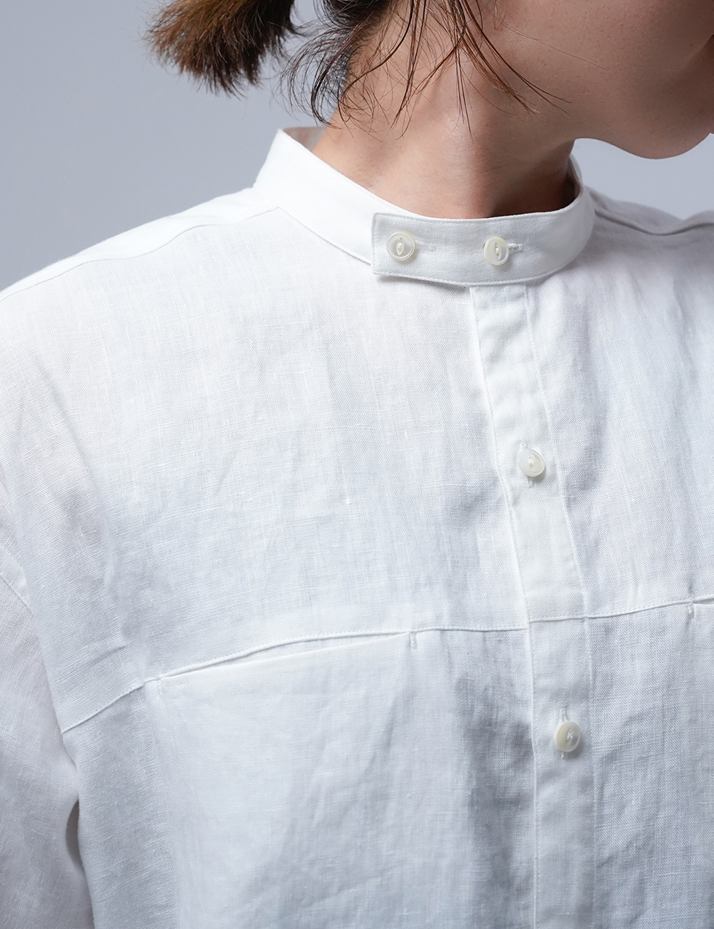 【リネンシャツ】ハートをわしづかみの 洗練されしシャツ /白色 t021i-wht1