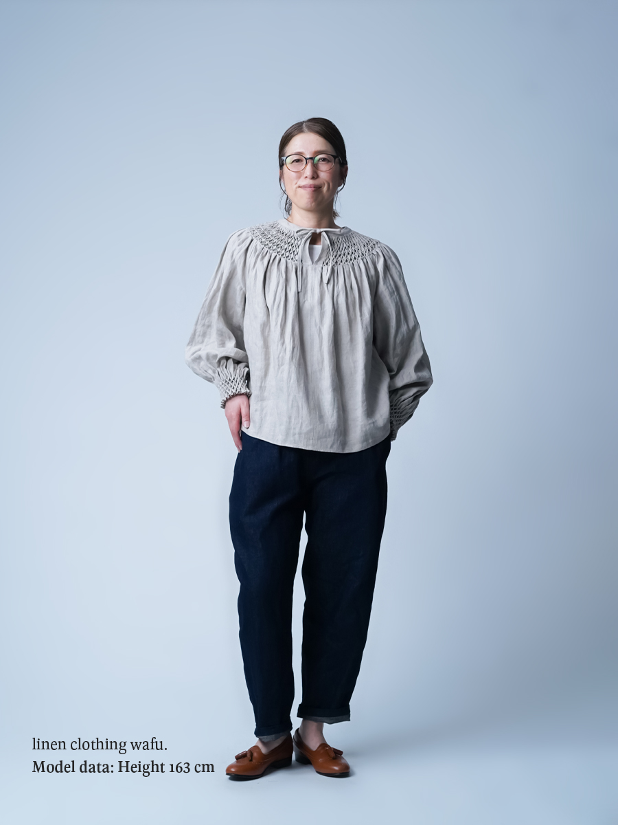 garment art】時間を纏う。スモッキング ブラウス ガーメントアート