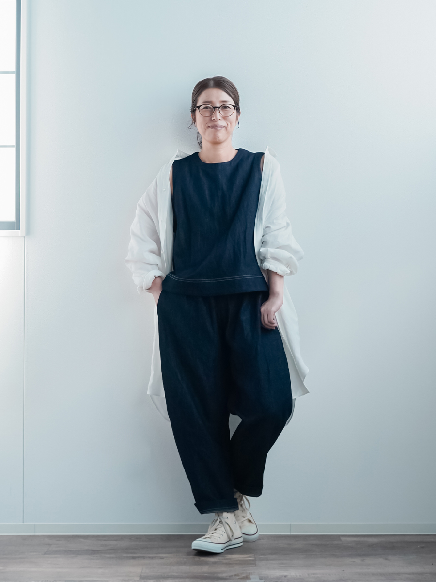 リネンデニムセットアップ】この服で、決断はもういらない