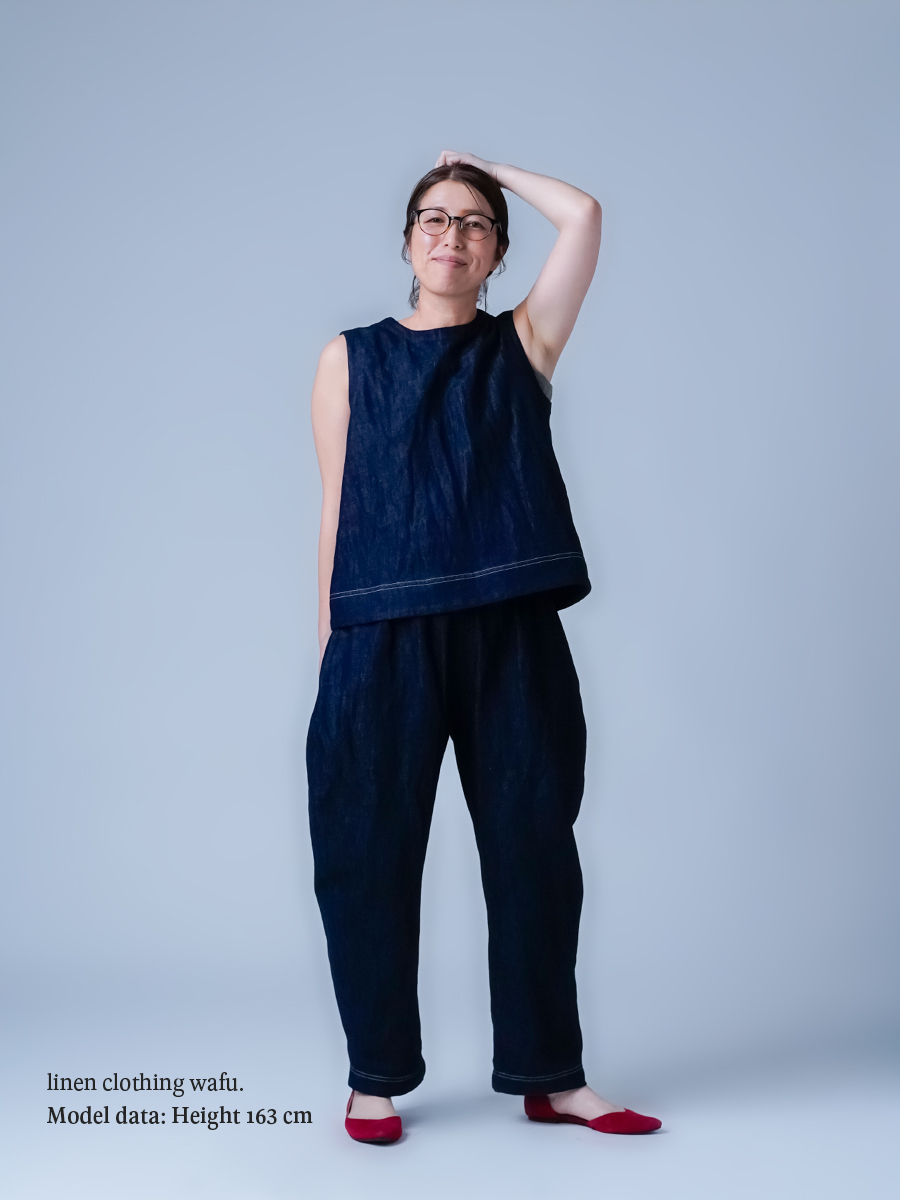 リネンデニムセットアップ】この服で、決断はもういらない