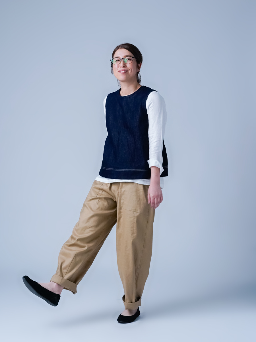 リネンデニムセットアップ】この服で、決断はもういらない