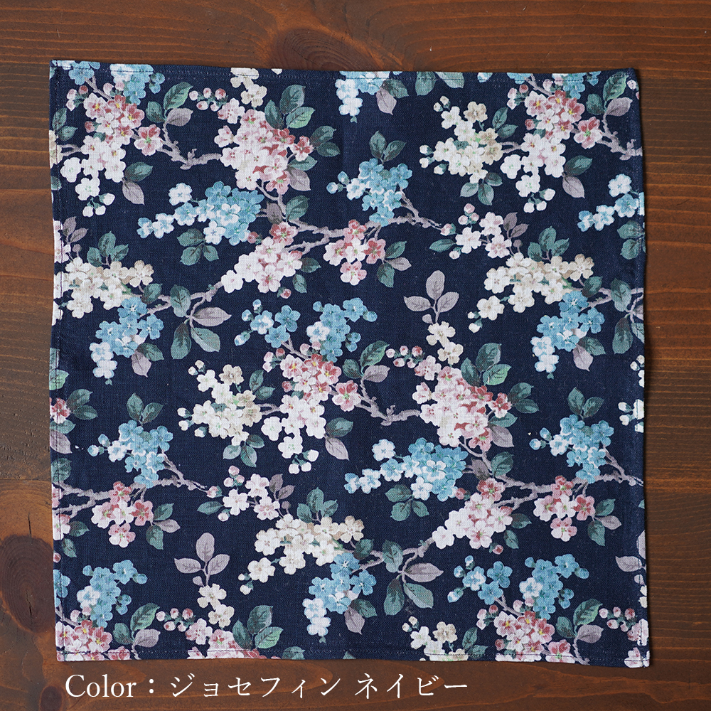 【見習い品】数量限定! リバティ リネン ハンカチ ふきんにも フランダースリネン 【ネコポス可】 / 2柄展開【約27cm×29cm】z002c