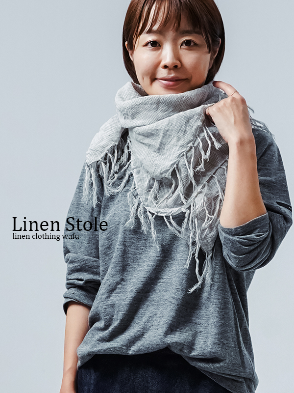 新品特価 メゾンドバカンス 19SS Linen Stole リネンストール - 小物