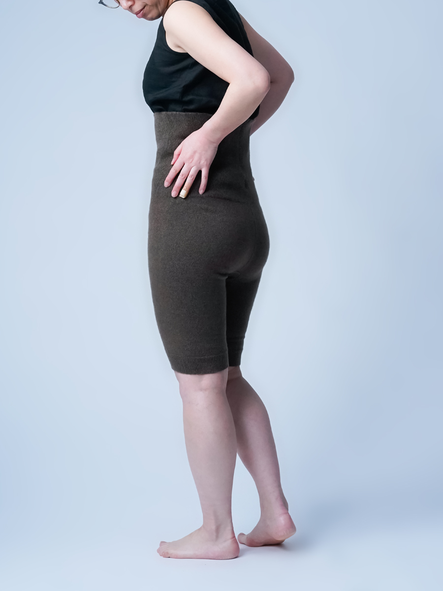 ヤク100%】腹から守る ヤクの冷えとり習慣 腹巻き暖パン ／ ショコラ